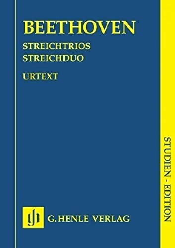 Streichtrios op. 3, 8 und 9 und Streichduo WoO 32. Studien-Edition: Besetzung: Streichduos und -trios (Studien-Editionen: Studienpartituren) Streichtrios op. 3, 8 und 9 und Streichduo WoO 32. Studien-Edition: Besetzung: Streichduos und -trios (Studien-Editionen: Studienpartituren)