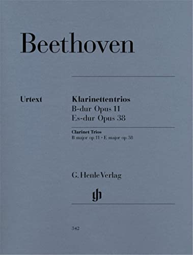 Trio B-Dur op. 11 (Gassenhauer) und Es-Dur op.38. Klarinette (oder Violine), Violoncello, Klavier: Besetzung: Klaviertrios (G. Henle Urtext-Ausgabe)