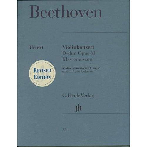 Violinkonzert D-Dur Op. 61 Vl & Orch. Violine, Klavier