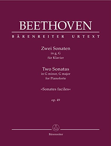 Zwei Sonaten für Klavier g-Moll, G-Dur op. 49 -Sonates faciles-. Spielpartitur, Sammelband, BÄRENREITER URTEXT Zwei Sonaten für Klavier g-Moll, G-Dur op. 49 -Sonates faciles-. Spielpartitur, Sammelband, BÄRENREITER URTEXT