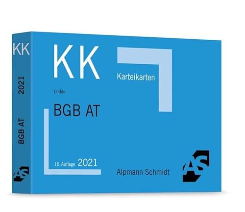 Karteikarten BGB Allgemeiner Teil (Karteikarten Zivilrecht)