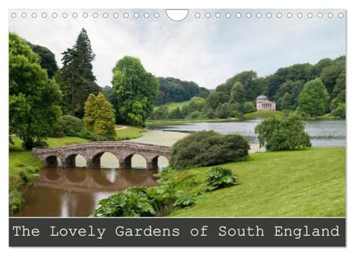 The Lovely Gardens of South England (Wandkalender 2024 DIN A4 quer), CALVENDO Monatskalender: The beautiful English Landscape Gardens of South England. Places where you feel like in Paradise. von CALVENDO