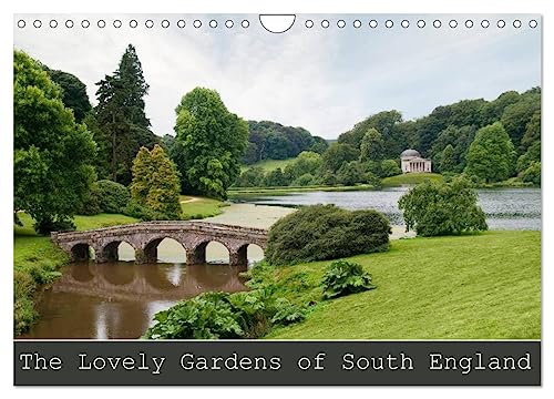 The Lovely Gardens of South England (Wall Calendar 2025 DIN A4 landscape), CALVENDO 12 Month Wall Calendar: The beautiful English Landscape Gardens of ... Places where you feel like in Paradise.