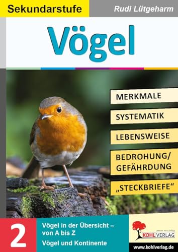Vögel - Merkmale, Lebensraum, Systematik: Übersichtliche Kopiervorlagen für die Sekundarstufe