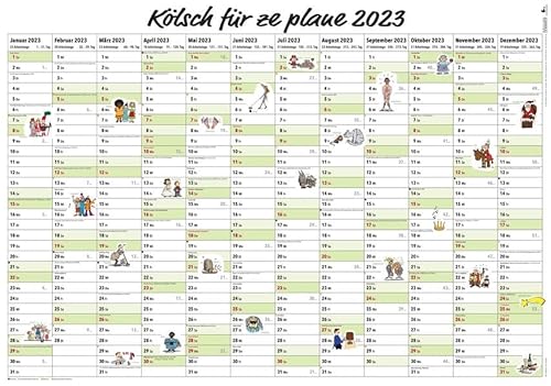 Kölsch für ze plane 2023: Wandplaner von Edition Lempertz