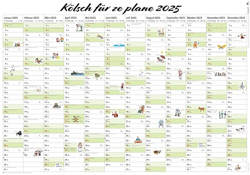 Kölsch für ze plane 2025: Wandkalender