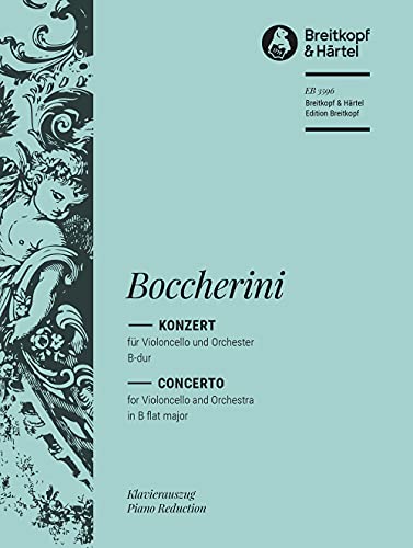 Violoncellokonzert B-dur - Ausgabe für Cello und Klavier (EB 3596) von Breitkopf & Härtel
