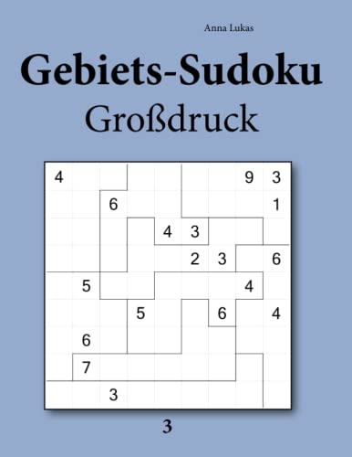 Gebiets-Sudoku Großdruck 3