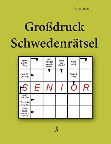 Großdruck Schwedenrätsel 3 von Udv