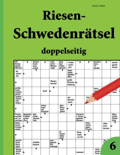 Riesen-Schwedenrätsel doppelseitig 6 von udv