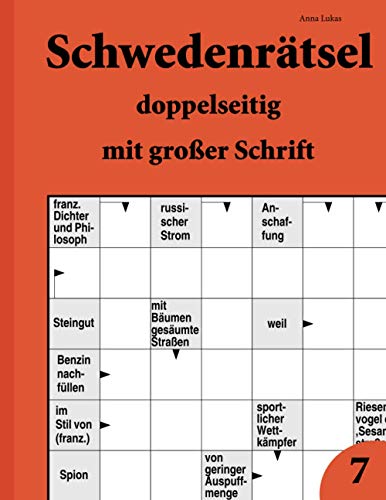 Schwedenrätsel doppelseitig mit großer Schrift 7