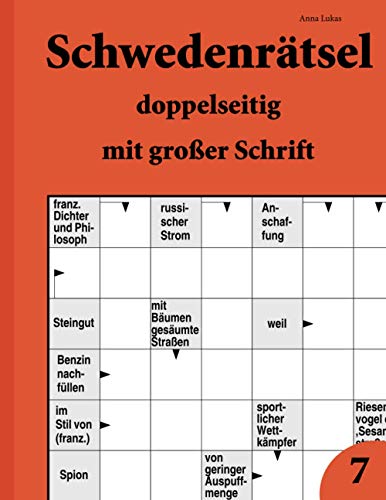 Schwedenrätsel doppelseitig mit großer Schrift 7