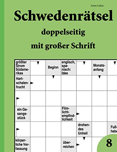 Schwedenrätsel doppelseitig mit großer Schrift 8 von udv