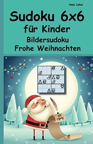 Sudoku 6x6 für Kinder - Bildersudoku - Frohe Weihnachten von udv