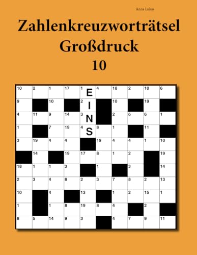 Zahlenkreuzworträtsel Großdruck 10 Zahlenkreuzworträtsel Großdruck 10