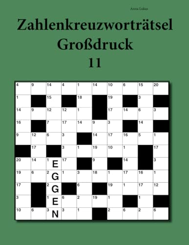 Zahlenkreuzworträtsel Großdruck 11