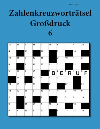 Zahlenkreuzworträtsel Großdruck 6