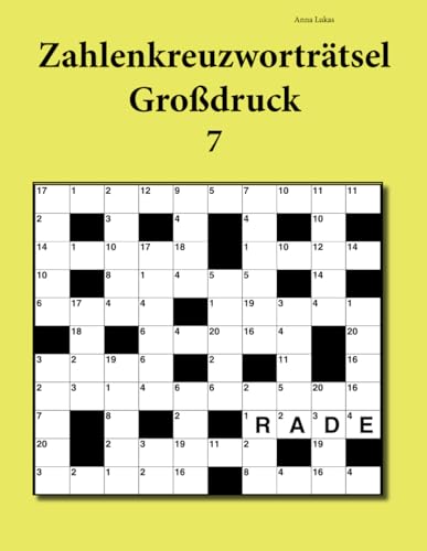 Zahlenkreuzworträtsel Großdruck 7 von udv