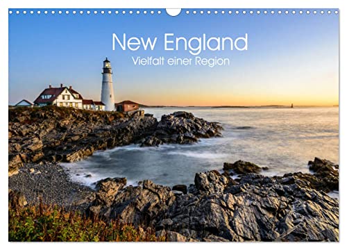 New England - Vielfalt einer Region (Wandkalender 2024 DIN A3 quer), CALVENDO Monatskalender von CALVENDO