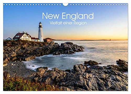 New England - Vielfalt einer Region (Wandkalender 2025 DIN A3 quer), CALVENDO Monatskalender von CALVENDO