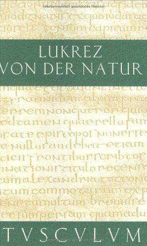 Von der Natur (Sammlung Tusculum)