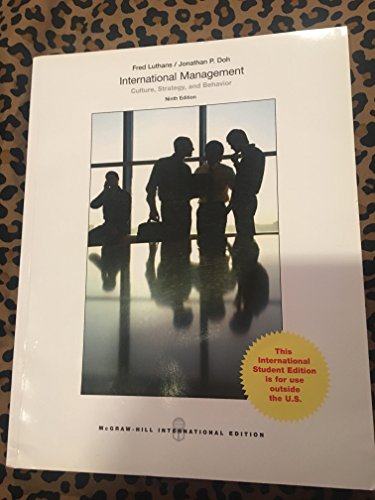 International Management: Culture, Strategy, and Behavior