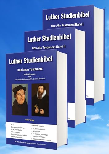 Bibel nach Martin Luther Studienbibel: Lutherbibel in 3 Bände - Altes und Neues Testament