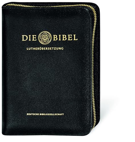 Lutherbibel revidiert 2017: Lederausgabe mit Goldschnitt und Reißverschluss. Mit Apokryphen