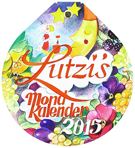 Lutzis Mondkalender rund Ø 16cm (Tagesabreisskalender) 2025: Andrea Lutzenberger