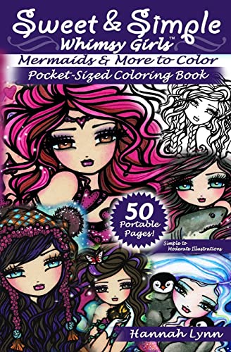Sweet & Simple Mermaids & More to Color Pocket-Sized Coloring Book von CREATESPACE