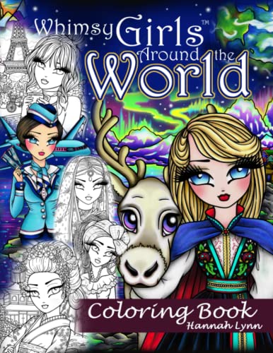 Whimsy Girls Around the World Coloring Book von Independently published
