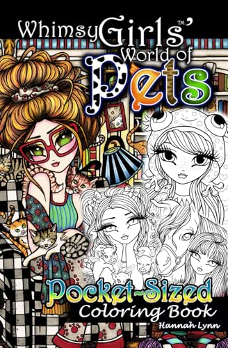 Whimsy Girls' World of Pets Pocket-Sized Coloring Book