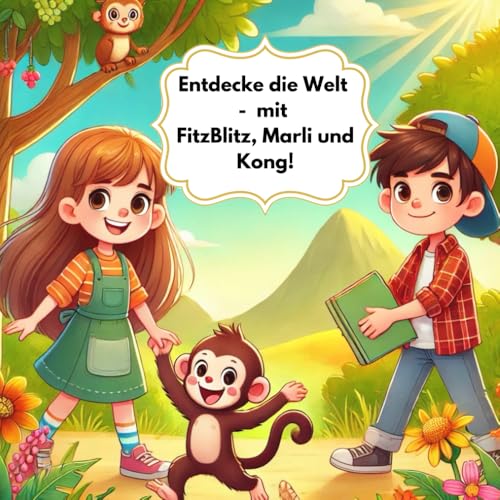 Entdecke die Welt - Kinderbuch Wissen, Entdeckerbuch, Sachbuch für Kinder, spannende Experimente, Natur & Wissenschaft, Kinder lernen spielerisch, ... für Kinder (Marli FItzBlitz und Kong, Band 1) von Independently published