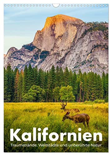 Kalifornien - Traumstrände, Weltstädte und unberührte Natur (Wandkalender 2025 DIN A3 hoch), CALVENDO Monatskalender von CALVENDO