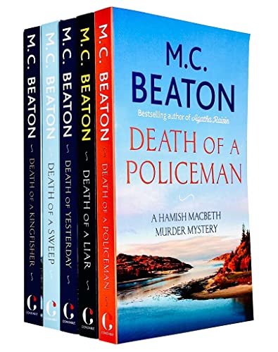 Hamish Macbeth Murder Mystery Death Series 6 Collection 5 Books Set By M.C. Beaton