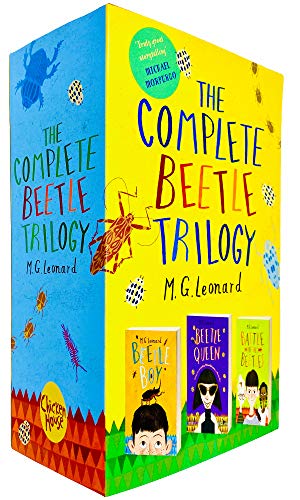 The Complete Beetle Trilogy by M. G. Leonard (Beatle Boy, Beetle Queen & Battle of the Beetles)