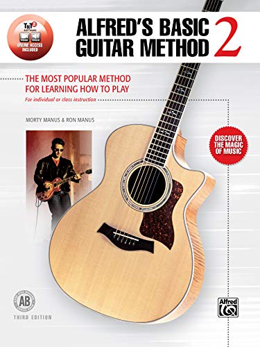 ALFRED'S BASIC GUITAR BOOK 2: The Most Popular Method for Learning How to Play, Book & Online Video/Audio/Software (Alfred's Basic Guitar Library) von Alfred Music