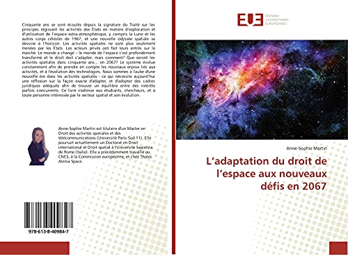 L'adaptation du droit de l'espace aux nouveaux défis en 2067