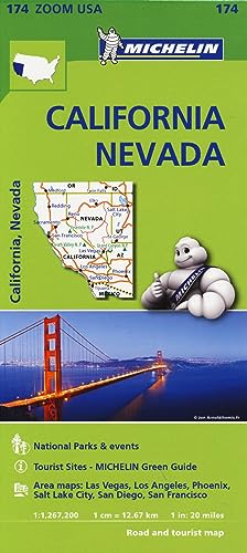Michelin Californien Nevada: Road and Tourist Map (MICHELIN Zoomkarten, Band 625) von MICHELIN