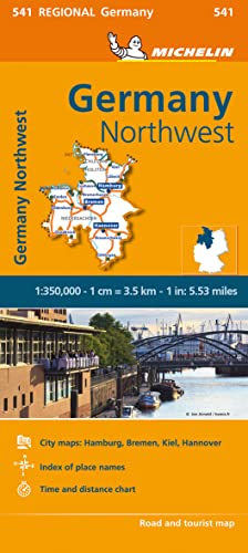 Michelin Schleswig-Holstein, Niedersachsen, Hamburg, Bremen: Map (MICHELIN Regionalkarten) von MICHELIN