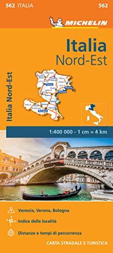 Italy Northeast - Michelin Regional Map 562: Map (Michelin Regional Maps) von MICHELIN
