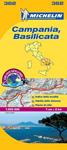 Mapa Local Campania, Basilicata (Mapas Local Michelin)