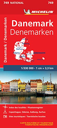 Mapa national Dinamarca (Mapas National Michelin) von MICHELIN