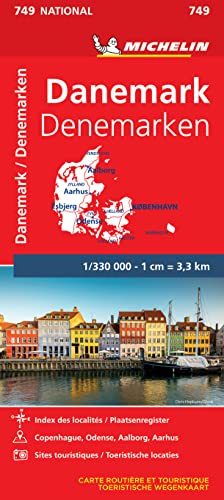 Mapa national Dinamarca (Mapas National Michelin)