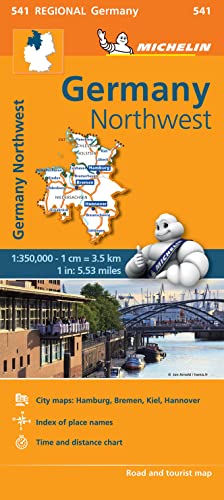 Michelin Schleswig-Holstein, Niedersachsen, Hamburg, Bremen: Map (MICHELIN Regionalkarten)