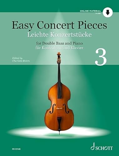 Leichte Konzertstücke: Band 3. Kontrabass und Klavier. (Easy Concert Pieces, Band 3) von SCHOTT MUSIC GmbH & Co KG, Mainz
