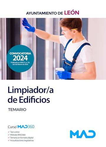 Limpiador/a de Edificios del Ayuntamiento de León. Temario von Editorial MAD