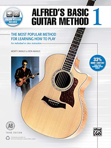 Alfred's Basic Guitar Method 1 (Third Edition): The Most Popular Method for Learning How to Play (incl. Online Code) (Alfred's Basic Guitar Library)
