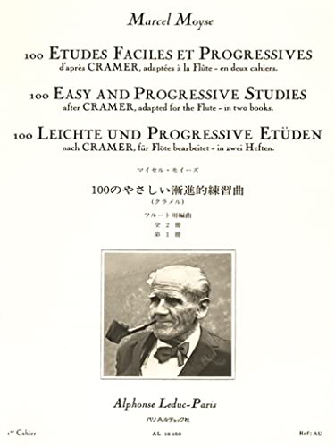 100 ETUDES FACILES ET PROGRESSIVES D'APRES CRAMER VOLUME 1 FLUTE