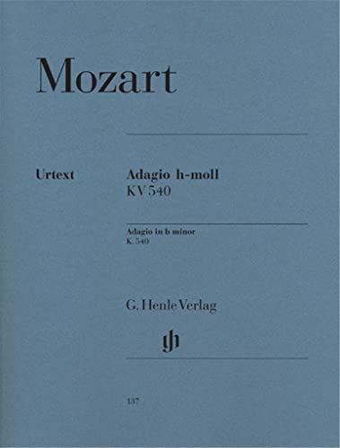 MOZART - Adagio (K.540) en Si menor para Piano (Urtext)